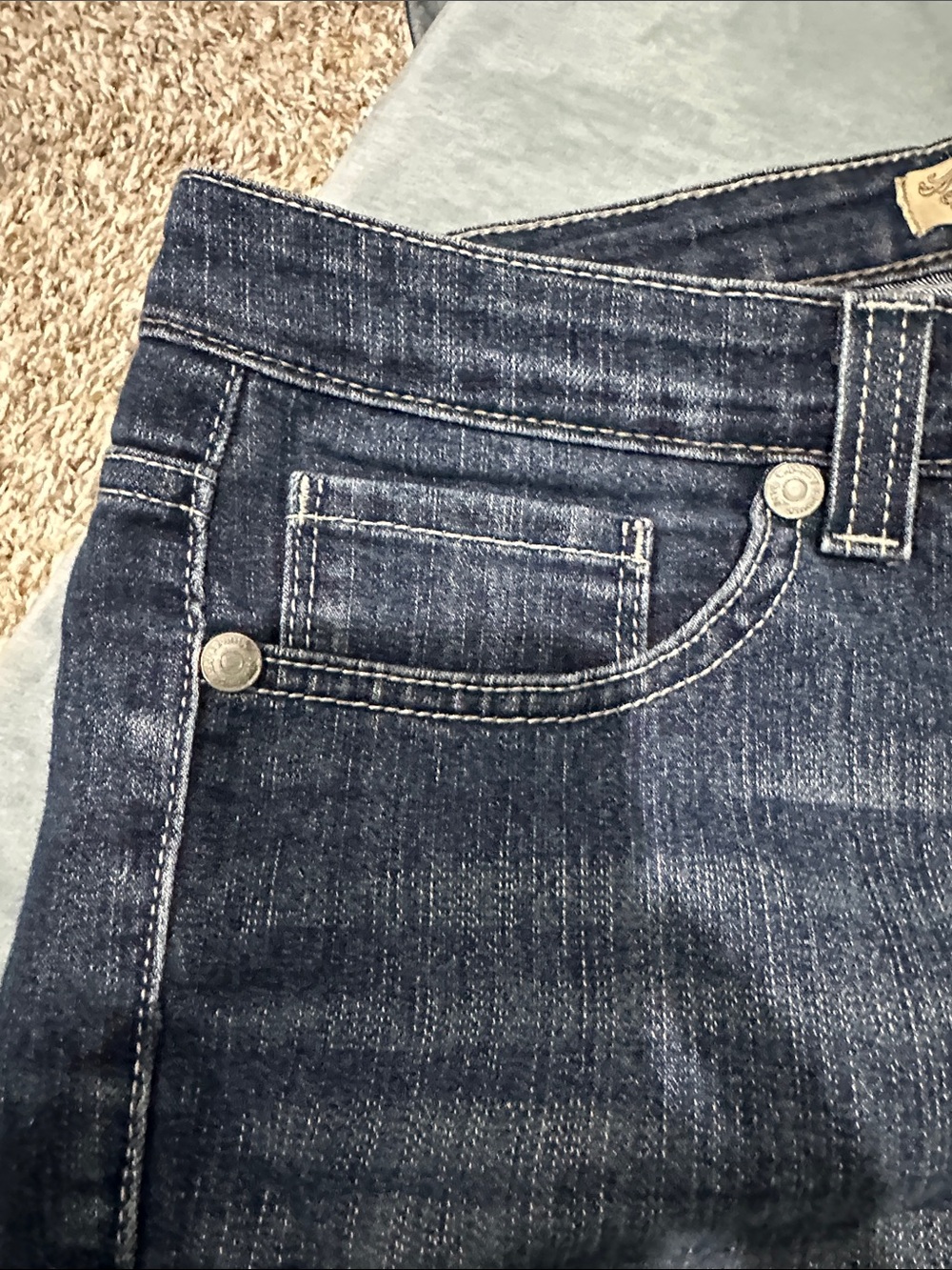 Nine West Vintage America Collection Dark Wash Denim Shorts 29/8 - Picture 3 of 7